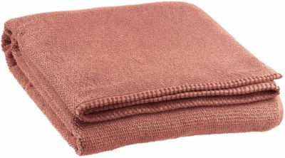 Drap de bain Bora en coton coloris Terracotta 90x150 - Vivaraise