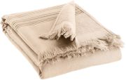 Drap hammam Cancun en coton coloris Galet 90x180 - Vivaraise