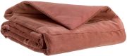 Edredon Fara côtelé coton/polyester coloris Bois de rose 85x200 - Vivaraise