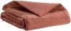 Edredon Fara côtelé coton/polyester coloris Bois de rose 85x200