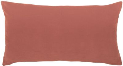 Housse de coussin uni Elise en coton coloris Blush 40x65 - Vivaraise