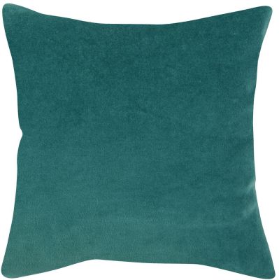 Housse de coussin uni Elise en coton coloris Vert de gris 80x80 - Vivaraise