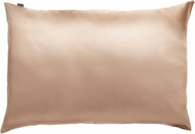 Taie d'oreiller Ashley en soie coloris Latte 50x75 - Vivaraise