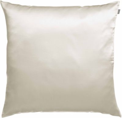 Taie d'oreiller Ashley en soie coloris Neige 65x65 - Vivaraise