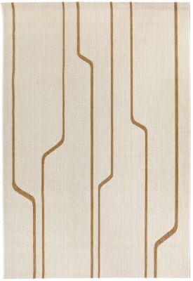 Tapis Damon outdoor en polypropylène coloris Naturel 200x290 - Vivaraise