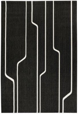 Tapis Damon outdoor en polypropylène coloris Tonnerre 200x290 - Vivaraise