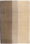 Tapis Karan en jonc de mer/coton coloris Carbone 200x290 - Vivaraise