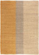 Tapis Karan en jonc de mer/coton coloris Mirabelle 200x290 - Vivaraise