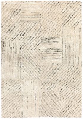 Tapis Luna en polyester coloris Neige 160x230 - Vivaraise