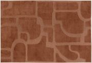 Tapis Marla en polyester recyclé coloris Terracotta 160x230 - Vivaraise