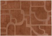 Tapis Marla en polyester recyclé coloris Terracotta 200x290 - Vivaraise