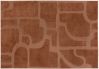 Tapis Marla en polyester recyclé coloris Terracotta 200x290