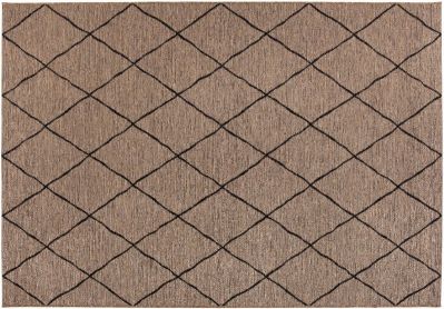 Tapis outdoor Allan en polypropylène coloris Naturel 120x170 - Vivaraise