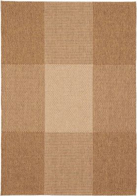 Tapis outdoor Carry en polypropylène coloris Naturel 120x170 - Vivaraise