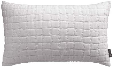 Coussin uni Swami en coton coloris Blanc 30x50 - Winkler