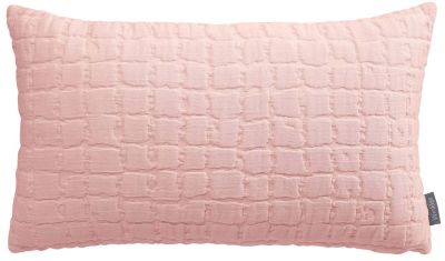 Coussin uni Swami en coton coloris Blush 30x50 - Winkler