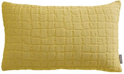 Coussin uni Swami en coton coloris Curry 30x50 - Winkler