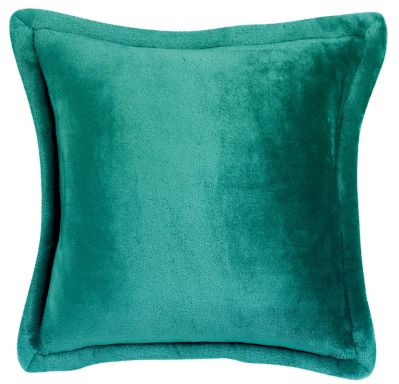 Coussin uni Tender en polyester coloris Emeraude 50x50 - Winkler