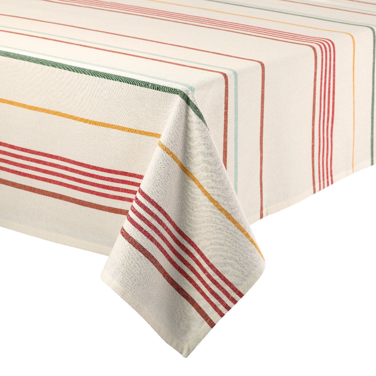 Nappe Brunch en polyester coloris blanc ovale 180x300 - Tradilinge