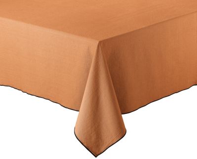 Nappe Grace en coton recyclé coloris Caramel 170x300 - Winkler