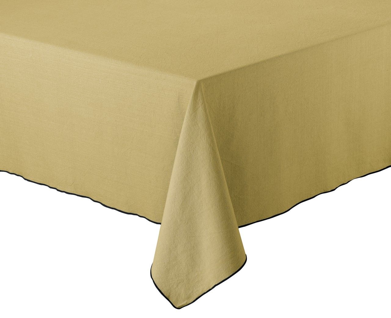 Nappe Paco Curaçao polyester imprimé écru/lignes gris ovale