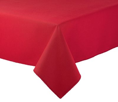 Nappe uni Delia en coton recyclé coloris Tango 170x170 - Winkler