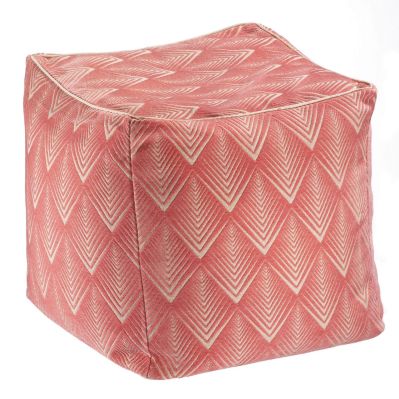 Pouf carré Mao papaye 40x40x40 - Winkler