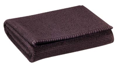 Serviette de toilette uni Bora en coton coloris Prune 50x100 - Winkler