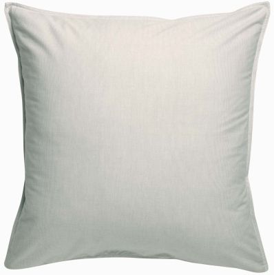 Taie d'oreiller Louna coton lavé rayures coloris Gris Perle 50x75 - Winkler