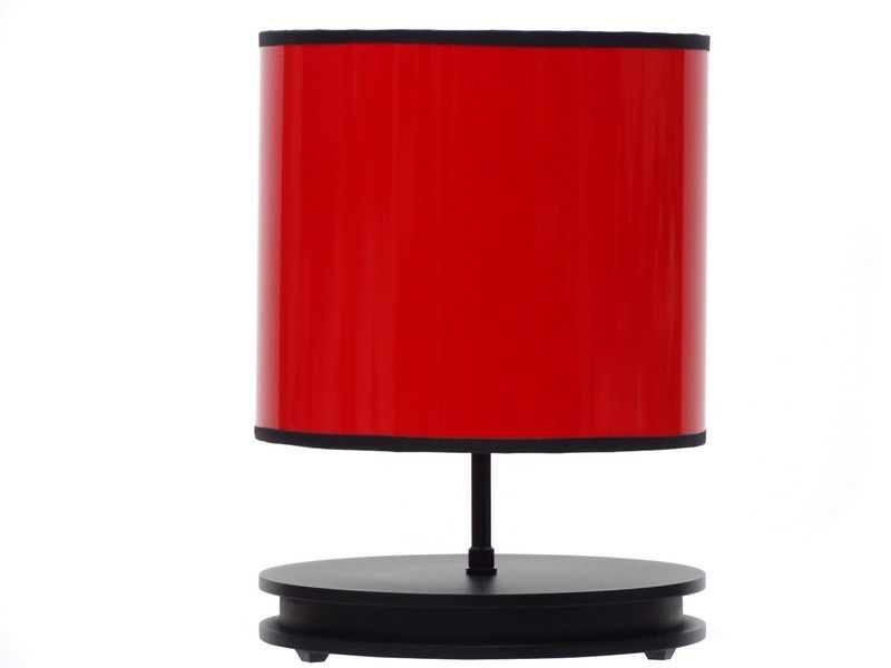 Lampe à poser rouge Ronde