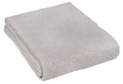 Dessus de lit Guetary motifs losanges tissés jacquard Ficelle 270x250 - Toison d'Or