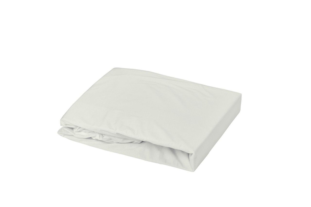 Drap Housse Coton 90x190/200 cm bonnet de 23 cm Today Craie (Blanc)