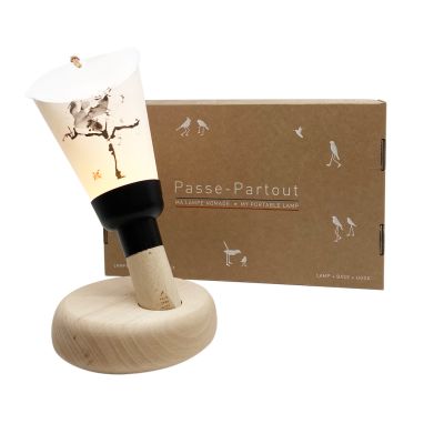 Coffret Lampe Nomade Yves Dimier Arbre Chemin base noir - Maison Polochon