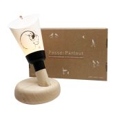 Coffret Lampe Nomade Yves Dimier Chat base noir - Maison Polochon