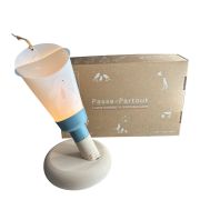 Coffret Lampe Nomade enfant Lapin Etoiles - ZÜ base bleu glacier - Maison Polochon