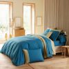 Drap de lit Lino cobalt percale