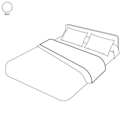 Sleepnight set drap de lit blanc coton LP517407
