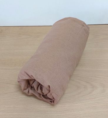 Drap housse en flanelle coloris noisette 140x190 - Tradilinge