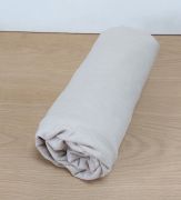 Drap housse en flanelle coloris nougat 140x190 - Tradilinge