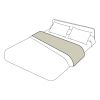 Article associé : Drap plat uni percale coloris beige