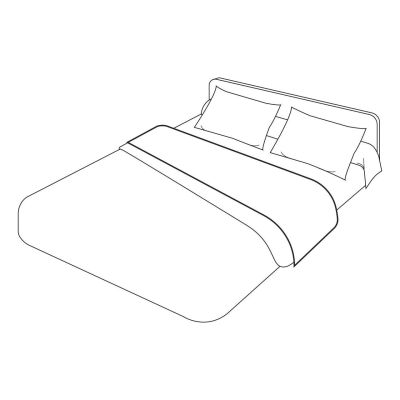 Drap plat uni percale coloris blanc 240x310 - Tradilinge