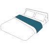 Article associé : Drap plat uni percale coloris cobalt