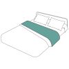 Article associé : Drap plat uni percale coloris jade