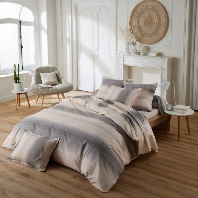 Housse de couette Esteban cuivre percale 260x240 - Tradilinge