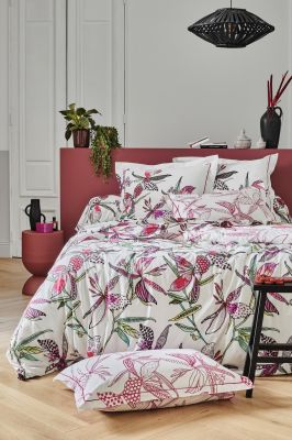 Parure Pénélope Rose en coton DP180x290+DH90x190+1TT43x140 - Tradilinge