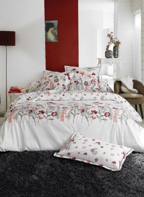 Parure Petite Folie percale rouge DP180x290+DH90x190+1TT43x140 - Tradilinge