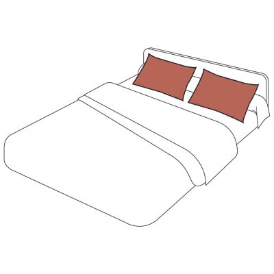 Taie d'oreiller uni percale coloris acajou 50x70 - Tradilinge