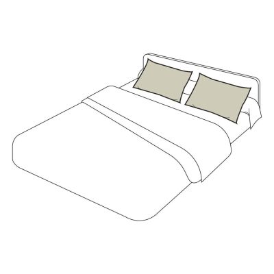 Taie d'oreiller uni percale coloris beige 50x70 - Tradilinge