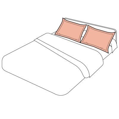 Taie d'oreiller uni percale coloris melba 65x65 - Tradilinge