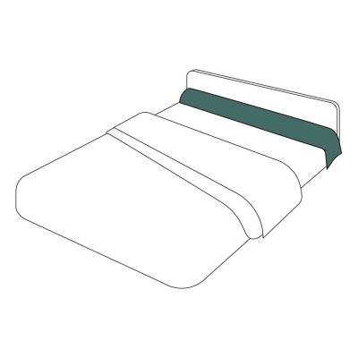 Taie de traversin uni percale coloris émeraude 43x140 - Tradilinge